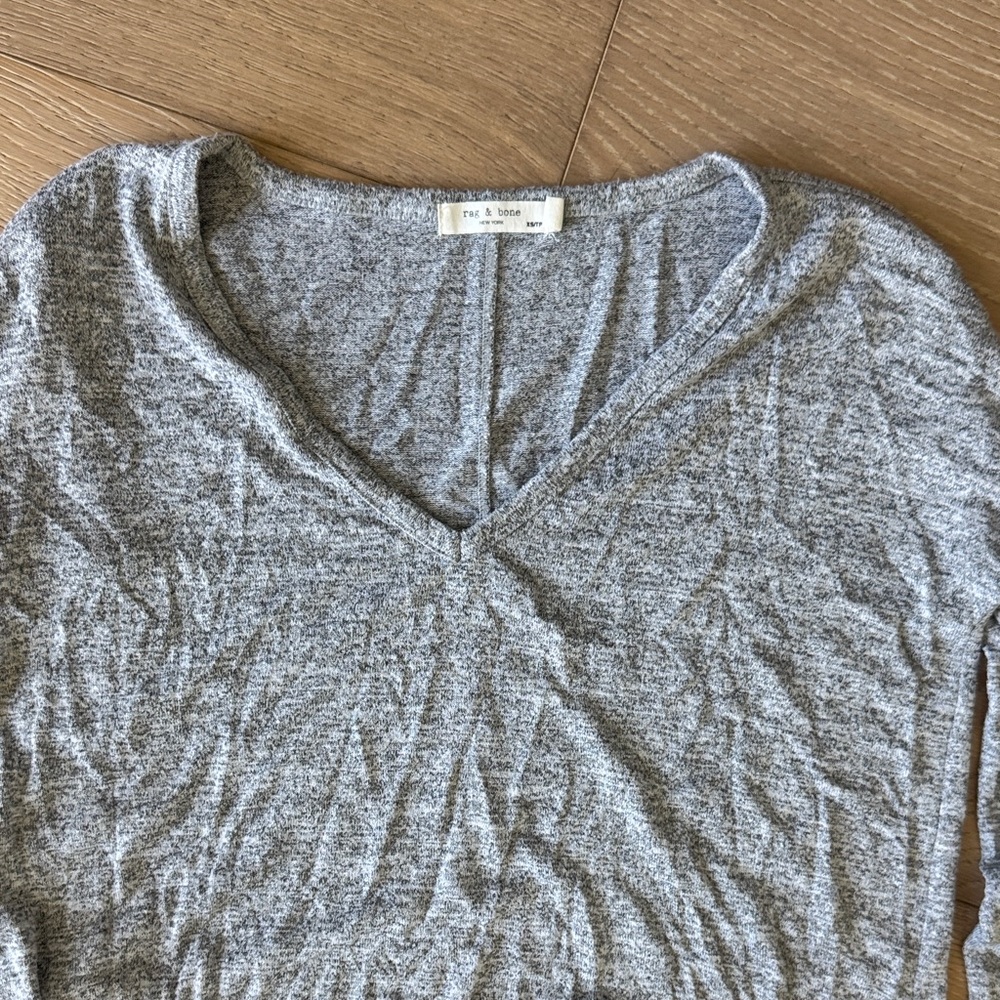 rag & bone Gray Crew Neck Sweater